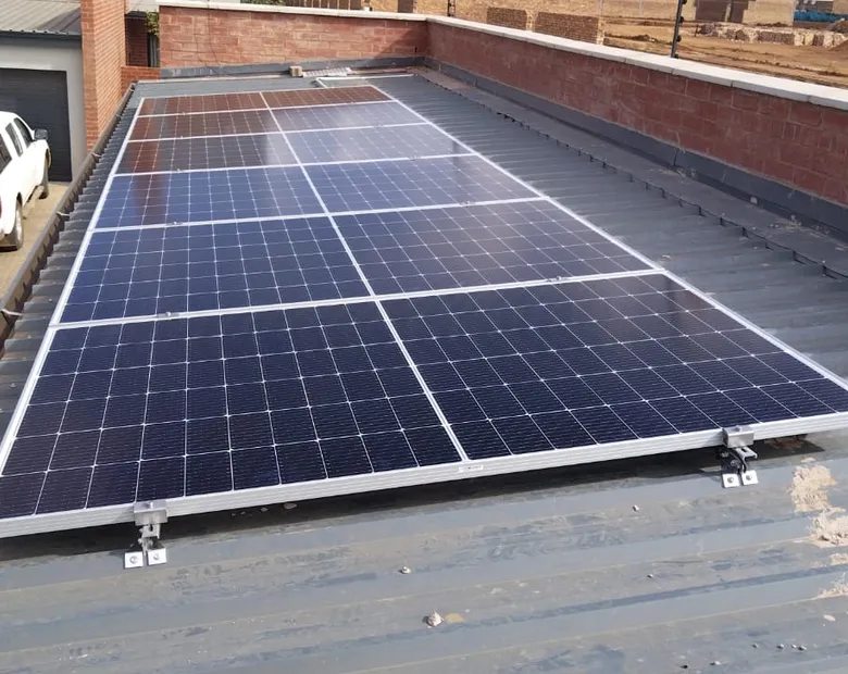 Rooftop solar array installed in Pretoria North, Gauteng